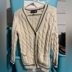 Forever 21 Boyfriend collegiate cardigan